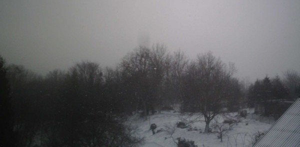 Webkamerakép: Iharosberény fél 9 környékén, fehét táj