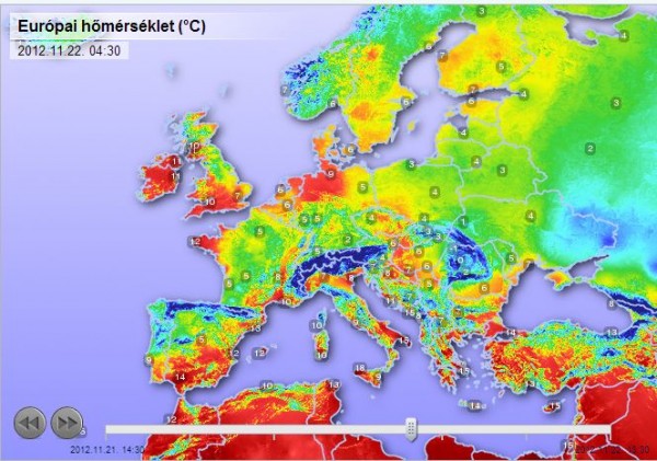 időjárási térkép európa Idojarasi Terkep Europa Europa Terkep időjárási térkép európa